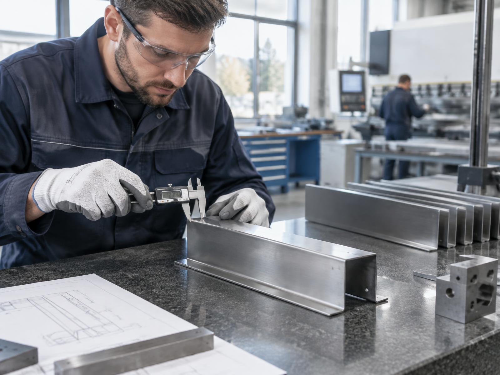 Contrôle dimensionnel d’un profilé métallique